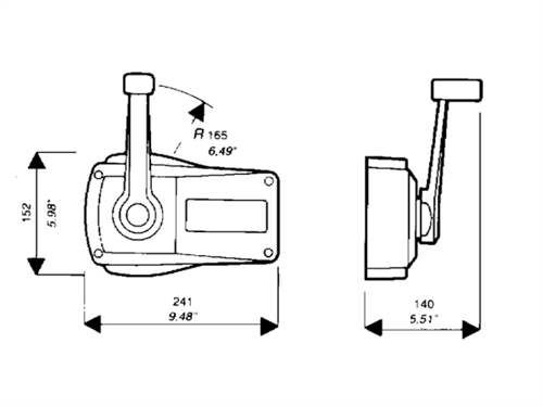 Ultraflex B89 motorbediening zijmontage Outboard Wit - 00012789 02 small - 00012789