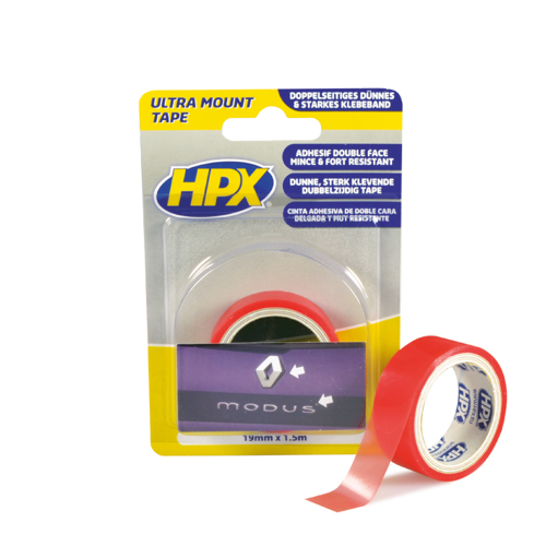 Dubbelzijdige tape Ultra Mount - transparant 19mm x 1,5M in blister - 00105015 01 small - 00105015