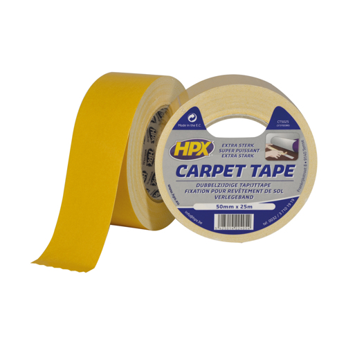 Dubbelzijdige tapijttape - wit, 50mmx25M - 00105017 01 small - 00105017
