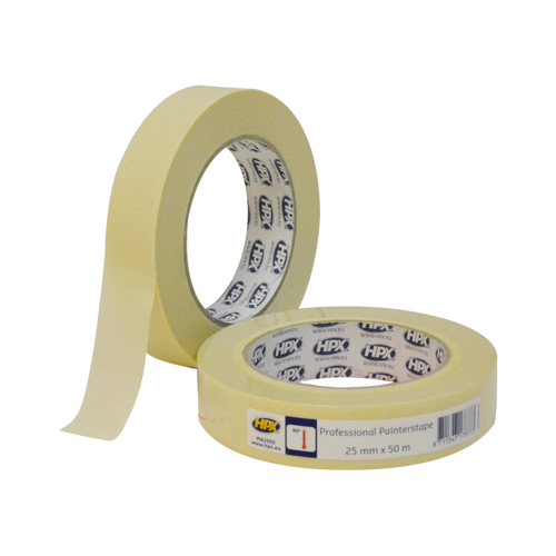 Afplakband 60&deg;C - wit cr&egrave;me 25mm x 50m - 00105035 01 small - 00105035