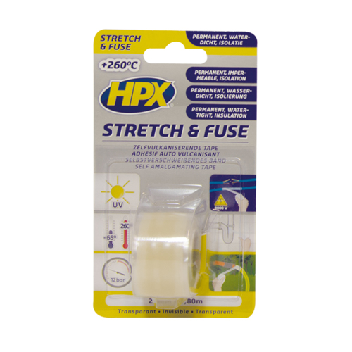 Stretch and Fuse Reddingstape - 25mm x 3M, transparant - 00105068 01 small - 00105068