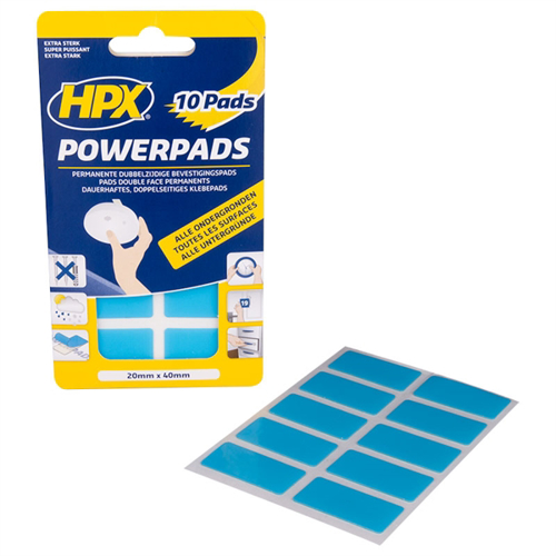 Dubbelzijdige Power pads 20mm x 40mm, 10 stuks - 00105169 01 small - 00105169