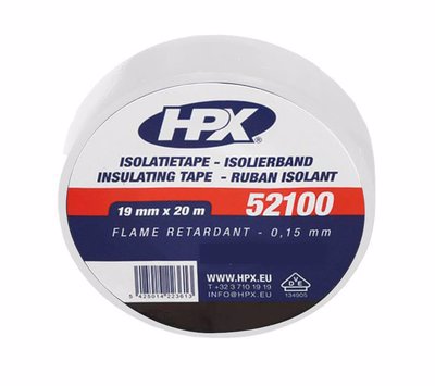 PVC Isolatietape VDE - wit 19mm x 20M - 00105186 01 small - 00105186