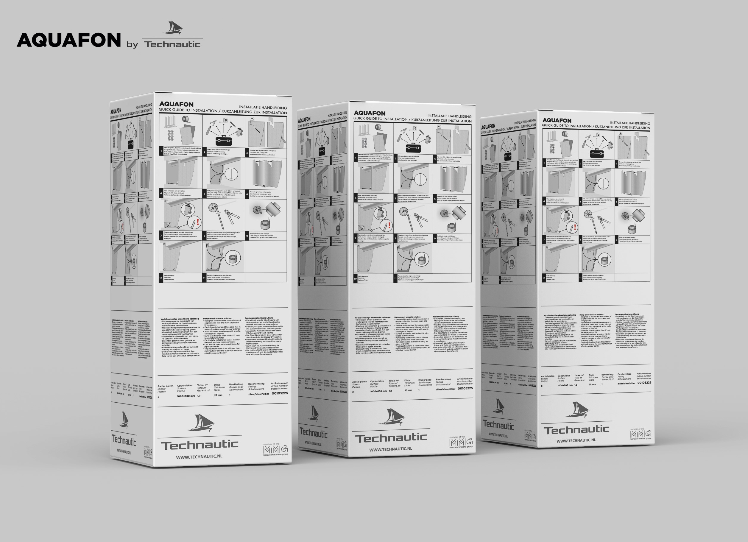 Isolatieplaten kit 25mm Aquafon5 1000x600mm zilver 2x - 00105227 02 - 00105227
