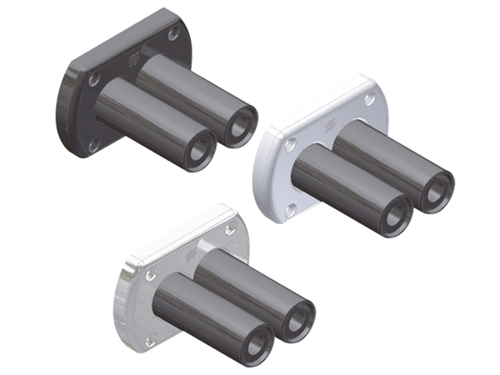 Ultraflex dubbele hydraulische leiding doorvoer, chroom - 00122742 02 small - 00122742