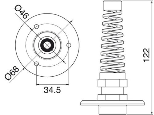 Ultraflex R5 Thru-hull fitting hydraulische slang - 00122866 02 small - 00122866