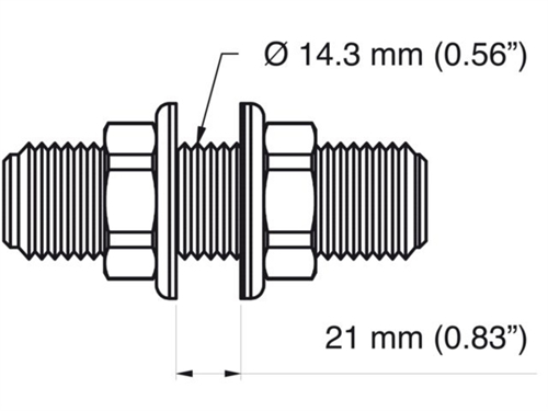 Ultraflex R7 Thru-hull fitting 3/4" 2x per set - 00122867 02 small - 00122867