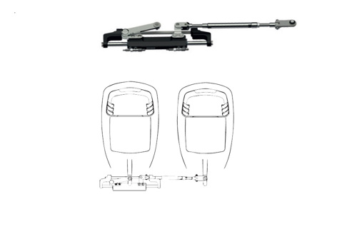 Ultraflex A96-29 Koppelstang tbv enkele UC128-OBF, 660-736mm - 00123052 01 small - 00123052