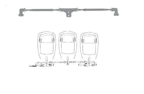 Ultraflex A97-35.5 Koppelstang tbv dual UC128-OBF, 762-901mm - 00123055 01 small - 00123055