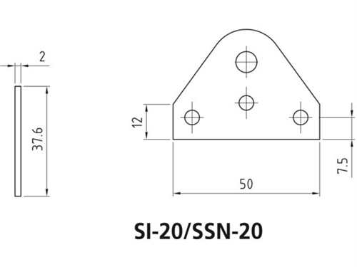 Uflex montagebeugel SI-20 - 00135120 01 small - 00135120