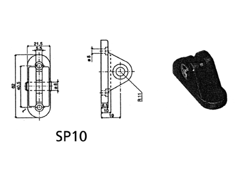 Uflex montagebeugel SP-10 - 00135123 01 small - 00135123