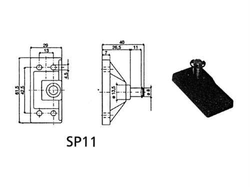 Uflex montagebeugel SP-11 - 00135124 01 small - 00135124