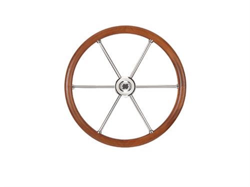 Ultraflex Stuurwiel V85 - Teak RVS spaken 500mm - 00183068 01 small - 00183068