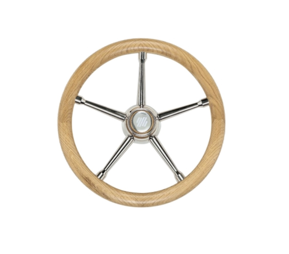 Ultraflex Stuurwiel V82 - Eiken RVS spaken 350mm - 00183084 1 - 00183084
