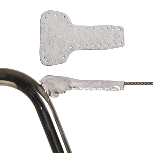 Waterline Zeerailing beschermer staaldraad leder - 00200710 01 small - 00200710