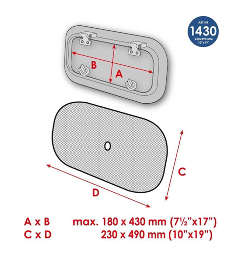 Waterline Muskietennet patrijspoort 35x25cm (1430) (duopack) - 00200744 03 small - 00200744