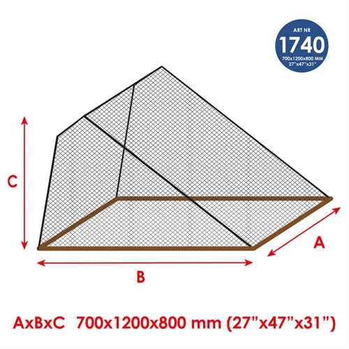 Waterline Muskietennet ingang 120x70x80 cm (1740) - 00200763 01 small - 00200763