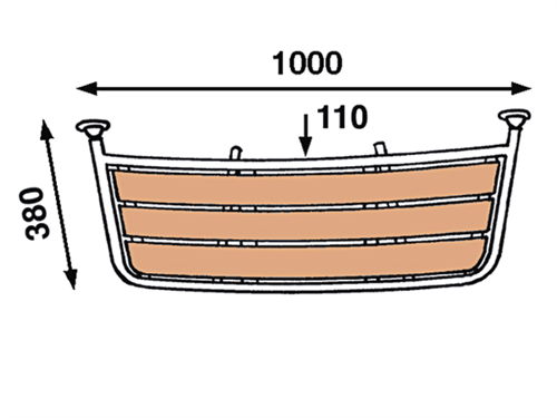 B&aring;tsystem rvs zeilbootplatform 100x38cm 35-serie PT10035 - 00302005 02 small - 00302005