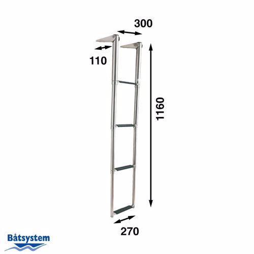 B&aring;tsystem RVS Telescopische Trap, 4 Treden, BT115 - 00302013 02 small - 00302013
