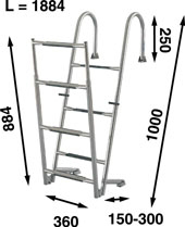 B&aring;tsystem RVS Opklapbare Trap, 7 Treden BUT100 - 00302017 02 small - 00302017