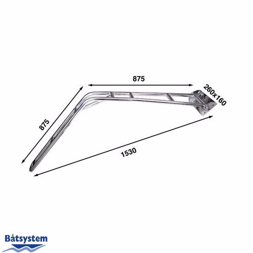 B&aring;tsystem Davit set DV32 voor ronde spiegel incl. blokken - 00302131 02 small - 00302131