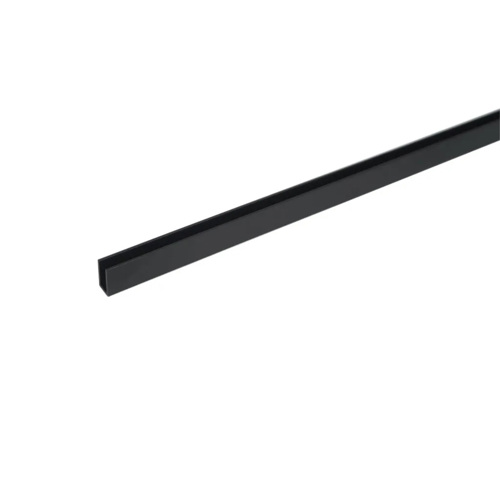 B&aring;tsystem Aluminium profiel, Zwart, tbv Midi Sleeve LED strip, 1000mm - 00302233 01 small - 00302233