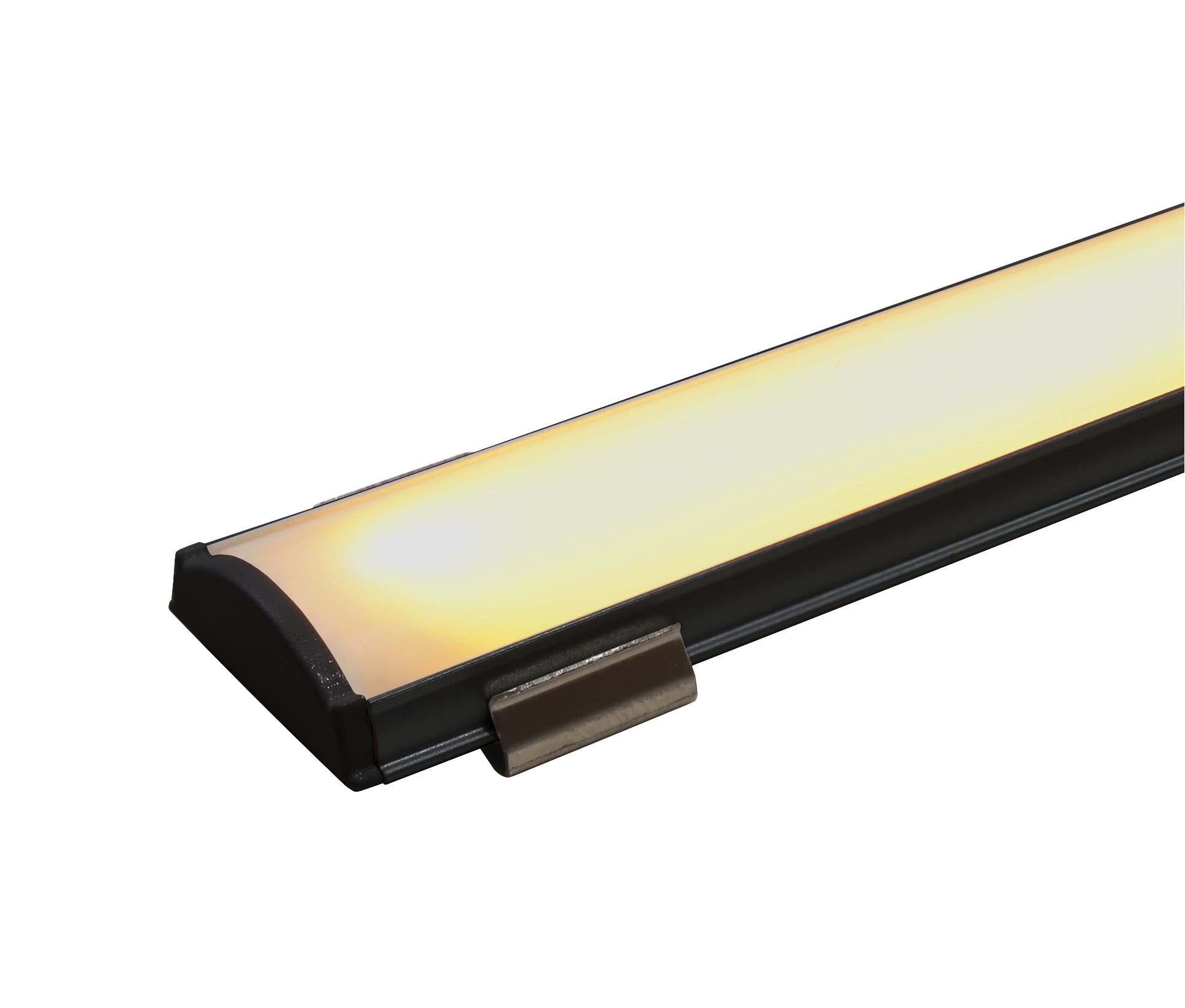 B&aring;tsystem Flexibel aluminium profiel, Zwart, tbv LED tapes/Space-COB, 1000mm - 00302236 1 - 00302236