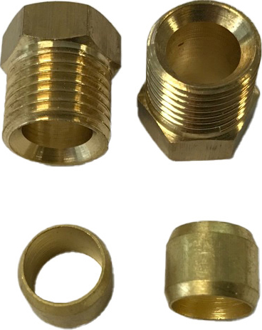Aansluitset 8mm leiding tbv Delphi HDF296 Brandstoffilter CAV - 00303903 01 - 00303903