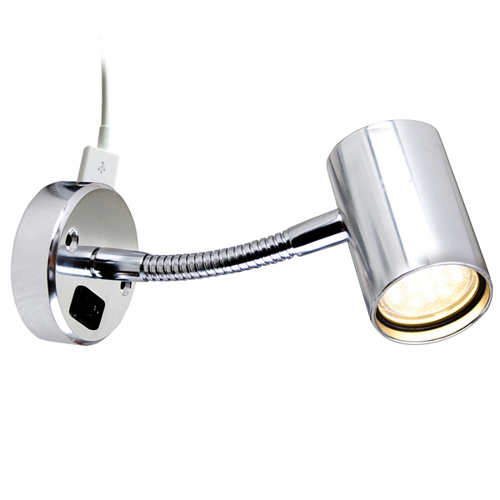 B&aring;tsystem Tube D1 SMD LED, alu, flex arm, met USB aansl. - 00308364 01 small - 00308364