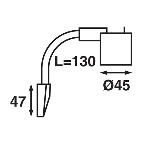 B&aring;tsystem Kurs, zwart, 130mm, LED wit/rood, 12V-1,3W - 00308385 02 small - 00308385