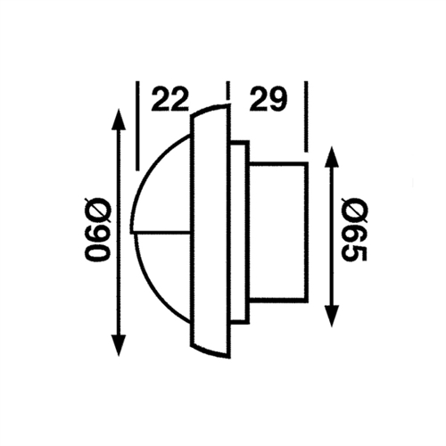 B&aring;tsystem Targa Cap Wit LED, 8-30V 2W, IP66 - 00308389 02 small - 00308389