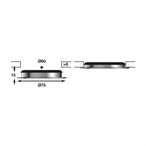 B&aring;tsystem Vega 75 Touch Master, LED, chroom - 00308399 02 small - 00308399