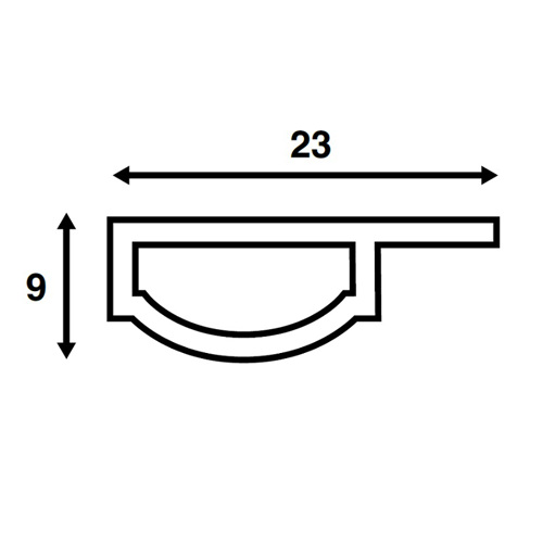 B&aring;tsystem Profile D, 500mm, 12V-4,8W, IP66 - 00308428 02 small - 00308428