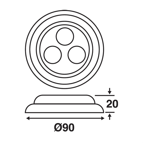 Batsystem Aquadisc 100, LED wit, onderwaterverlichting - 00308452 02 small - 00308452