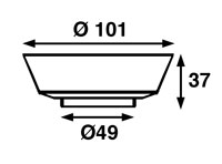 B&aring;tsystem Comet SMD LED, matzilver, switch, surface mounted - 00308601 02 small - 00308601