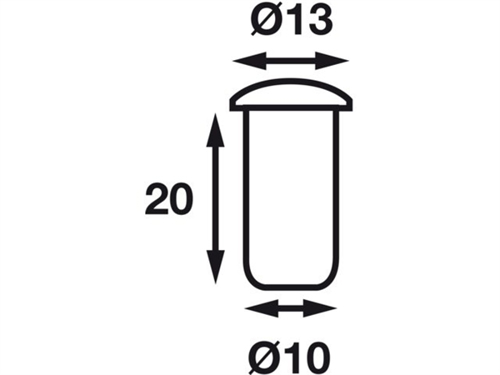 B&aring;tsystem Dot LED transparant rood, 12V-0,15W, IP66 - 00308763 02 small - 00308763