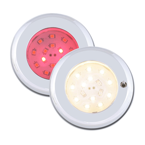 B&aring;tsystem Pinto LED chroom+sch, Wit/Rood, 8-30V-2W - 00308870r 01 small - 00308870R