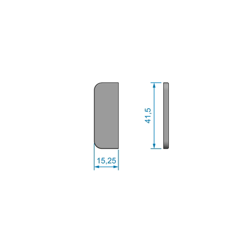 RVS scharnier-afdekkapje, 15,25 x 41,5mm - 00308911 02 small - 00308911