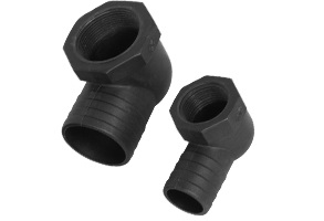 Kunststof adapter 90&deg; 1 inch, 1.1/8 inch slang - 00308949 01 small - 00308949