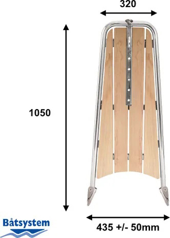 B&aring;tsystem Performance boegspriet Zwart 1050mm, Code-0 kit,  ankerrolhouder P1308 - 003090044 2 - 00390044