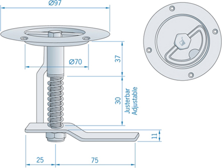 Rvs Luikring Veerbelast - 00309012 2 - 00309012