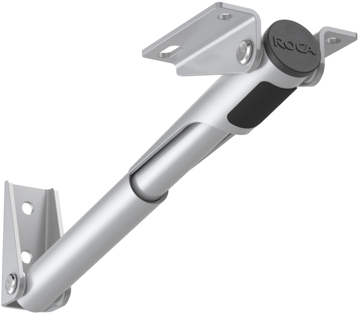 Roca Rakego neerklapbare steun grijs geanodiseerd - 382020, 176 - 00309045 01 - 00309045