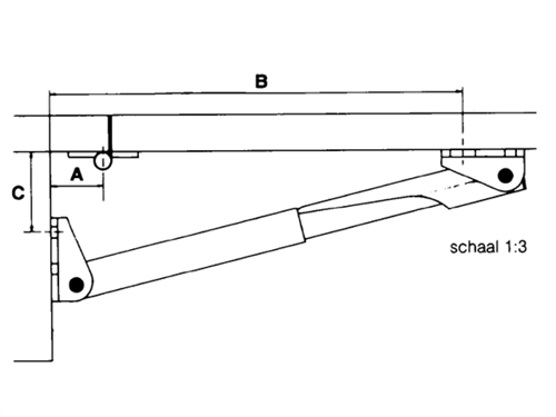 Roca Rakego neerklapbare steun grijs geanodiseerd - 384520, 427 - 00309047 02 small - 00309047