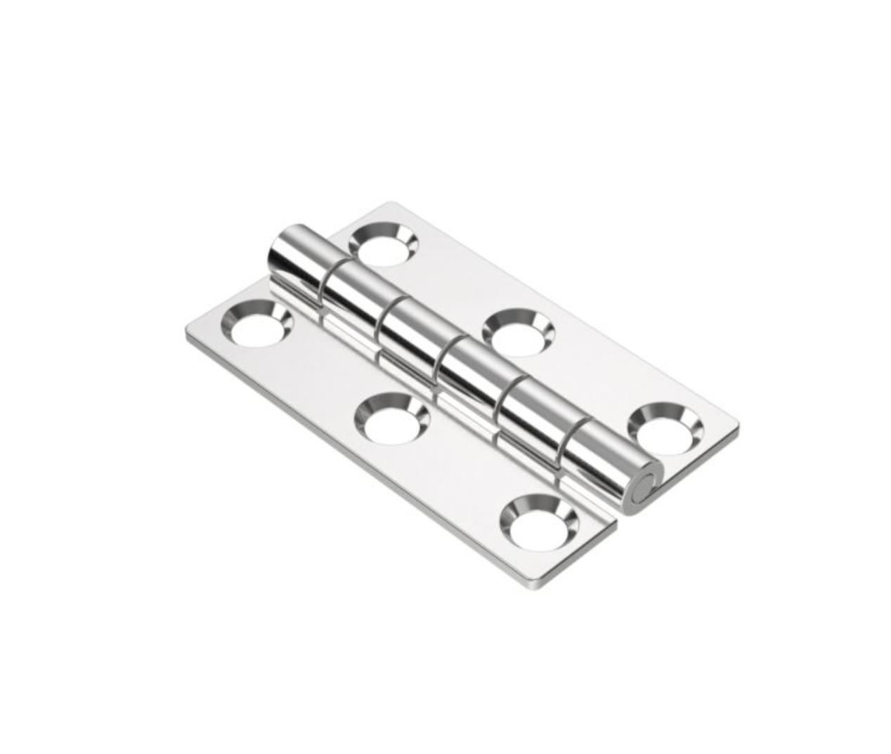 Roca vlakscharnier met ronde hoeken RVS 50 x 15 mm 440130 - 00309190 1 - 00309190