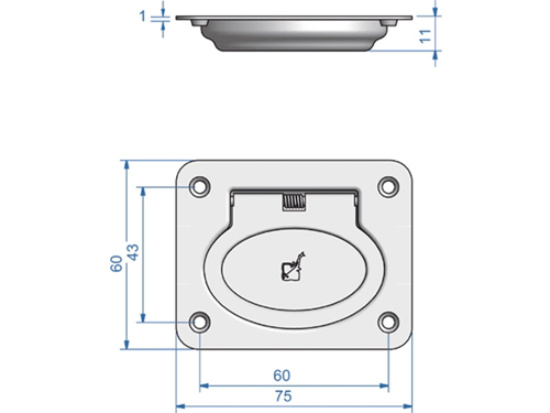 RVS luikring 60 x 75 - 00309342 2 - 00309342