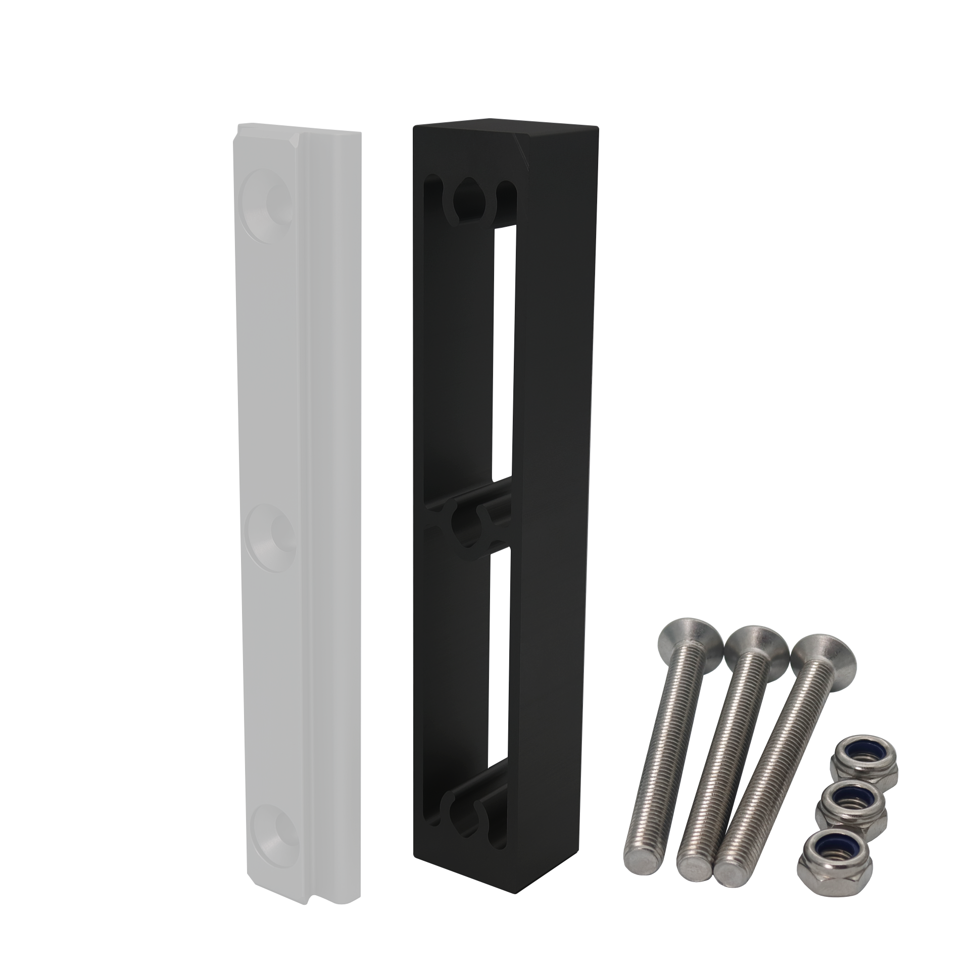 Lagun Opbouwbracket tbv smalle montageplaat, zwart geanodiseerd - 00309847 4 - 00309847