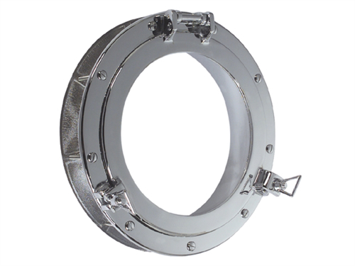 Ronde Patrijspoort 350mm, Messing Verchroomd - 00310214 01 small - 00310214
