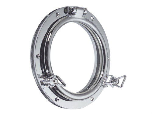 Ronde Patrijspoort 100mm, Messing Verchroomd - 00310216 01 small - 00310216