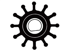 30919-0001 Jabsco Impeller Kit B78xH76,2 As 21 Dubbel Plat 12-Blads - 00320244 01 small - 00320244