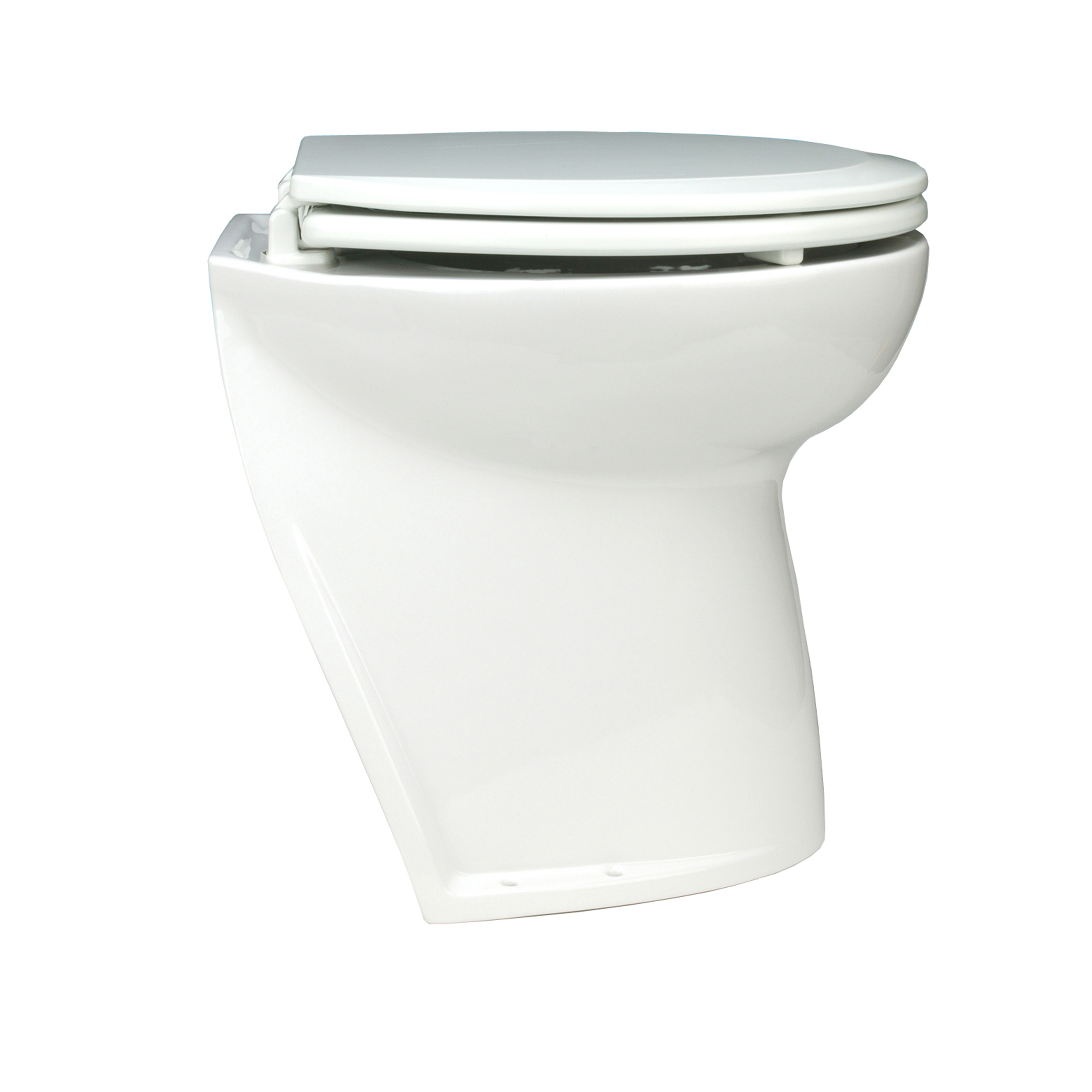 58220-3012 Jabsco De Luxe 17" elektr. toilet 12V, schuin met spoelwaterpomp, soft closing - 00320728 1 - 00320728